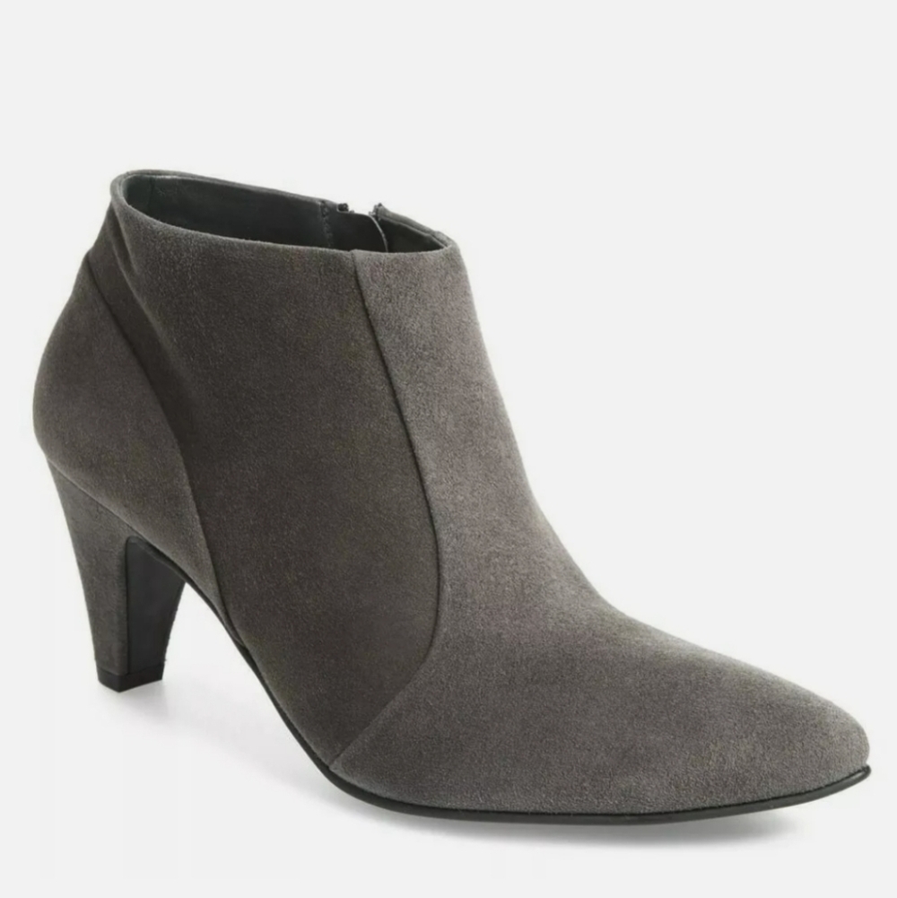 Paul Green Tatum Iron Grey Suede Pointy toe Bootie